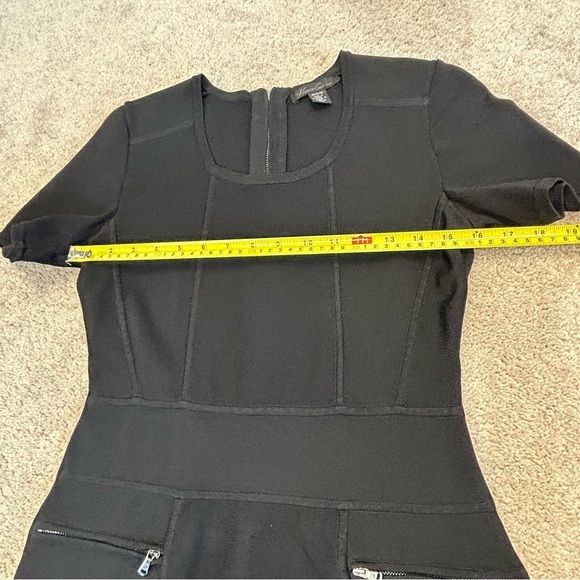 KENNETH Cole black short sleeve bodycon bandage dress Sz M - Picture 10 of 13